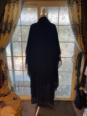 2/$100 57” Khimar Black Double Layer Chiffon SUPER LONG Modest Muslimah